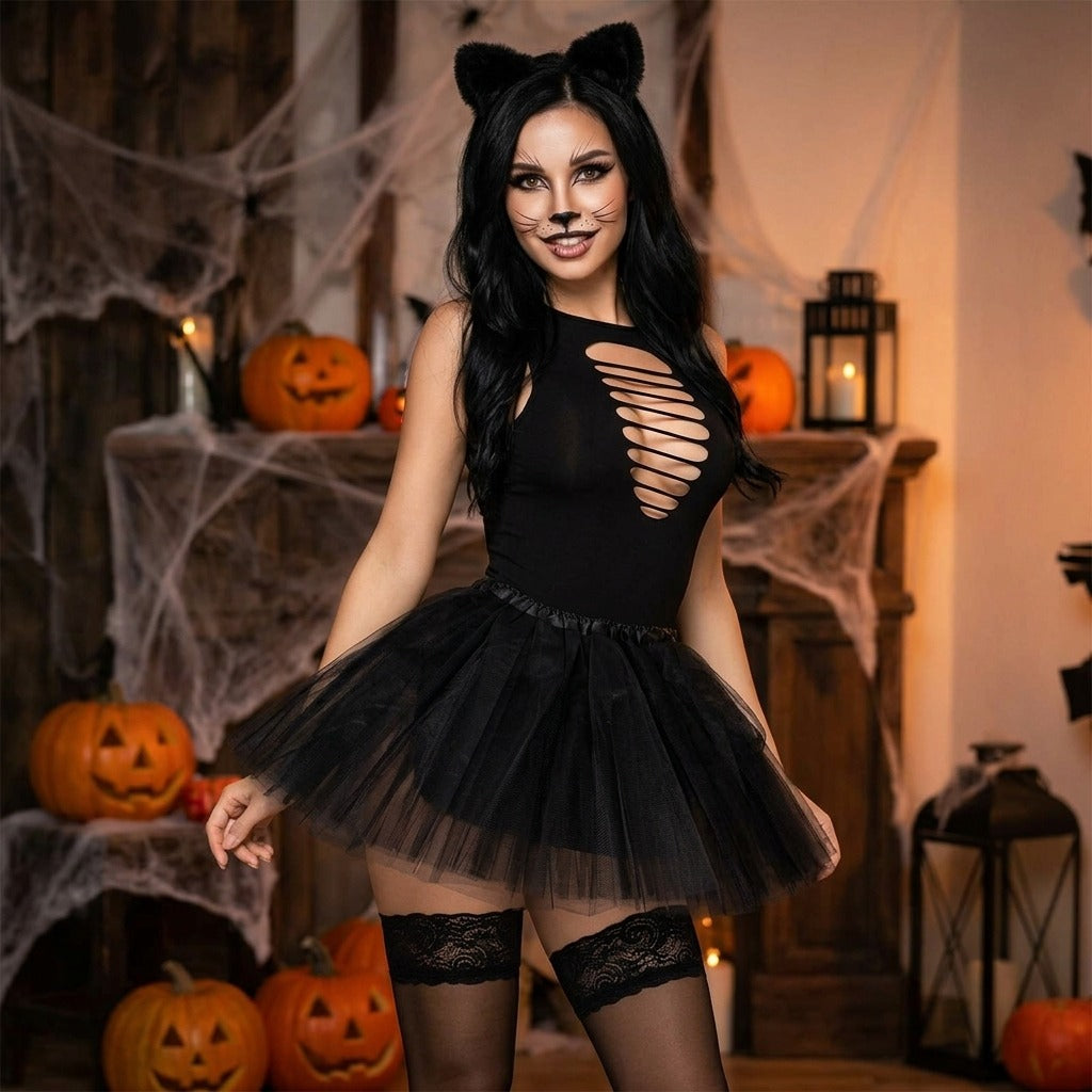 DISFRAZ HALLOWEN GATITA