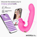 INTOYOU APP SERIES Bimby Vibrador con Mordisqueo y Lengua Doble Tapping con APP