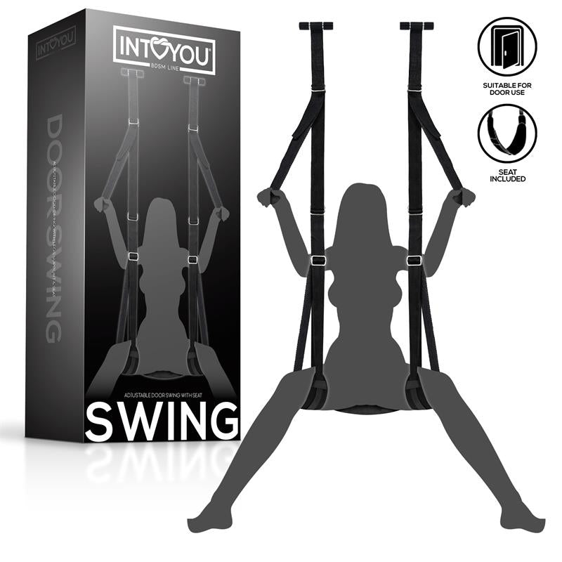 INTOYOU BDSM LINE Columpio de Puerta con Soporte de Manos Piernas y Asiento
