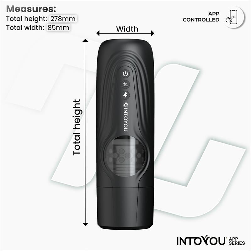 INTOYOU APP SERIES Egor Masturbador Masculino con Rotación y Thrusting con APP