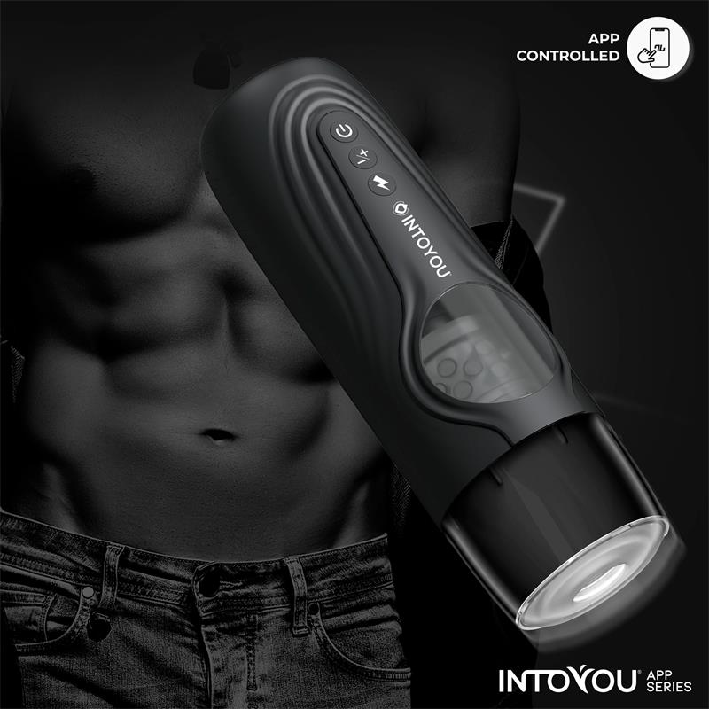 INTOYOU APP SERIES Egor Masturbador Masculino con Rotación y Thrusting con APP