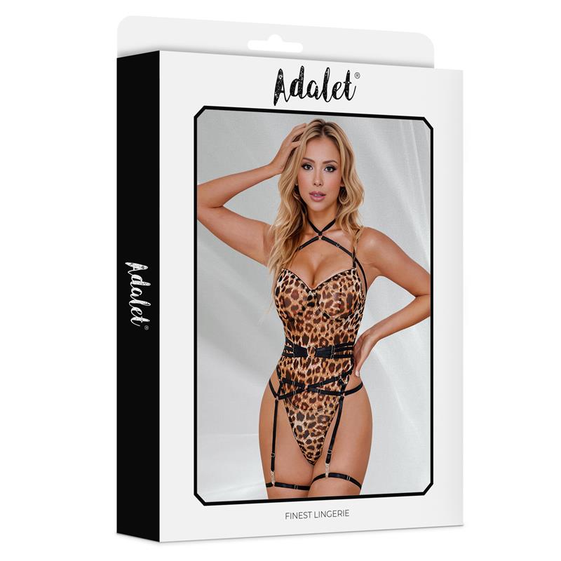 ADALET LINGERIE Helena Teddy Animal Print Leopardo