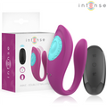 INTENSO - VIBRADOR Y ESTIMULADOR ANNIE EN FORMA DE U CON CONTROL REMOTO MORADO