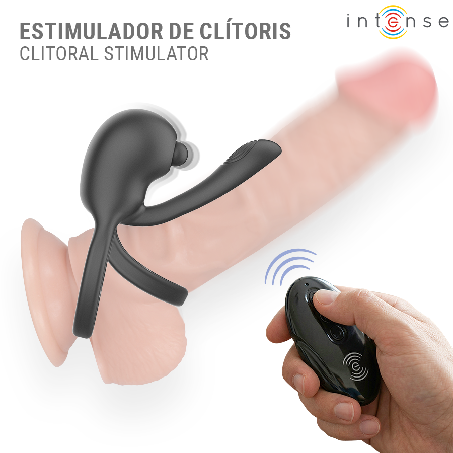 INTENSO - ANILLO VIBRATORIO PARA PENE CON CONTROL REMOTO SPIKE