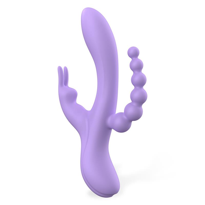 ENGILY ROSS Lindsay Vibrador con Cadena Anal Silicona Líquida Unibody Flexible 2 Motores