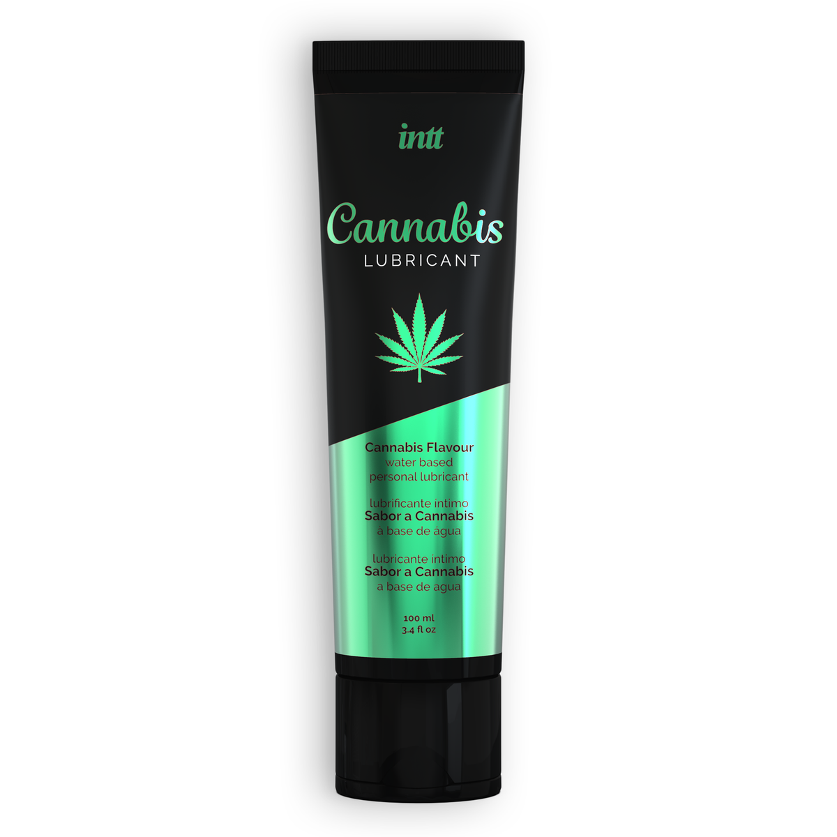 INTT LUBRICANTE A BASE DE AGUA SABOR CANNABIS Y ALGODON DE AZUCAR 100 ML