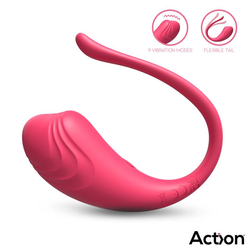 ACTION Luvia Huevo Vibrador con Control Remoto USB Rosa