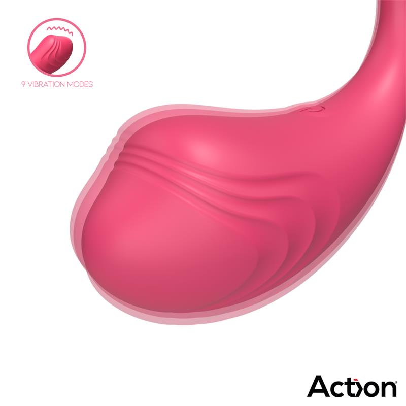 ACTION Luvia Huevo Vibrador con Control Remoto USB Rosa