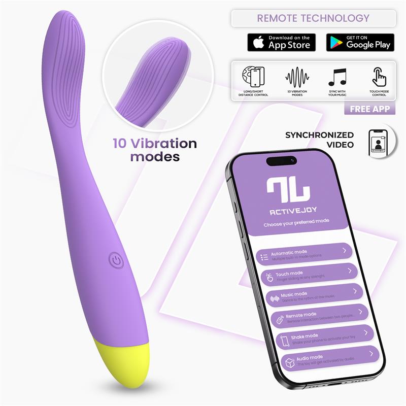 INTOYOU APP SERIES Neya Vibrador Punto G con APP Púrpura
