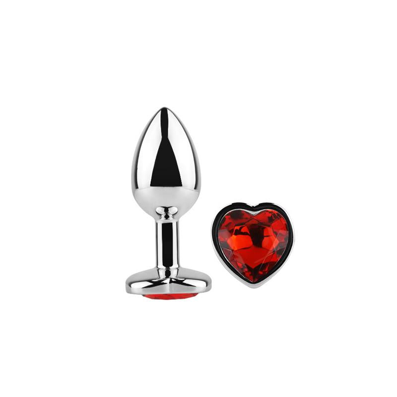 AFTERDARK Plug Anal Joya de Corazón Red Scarlet Talla S