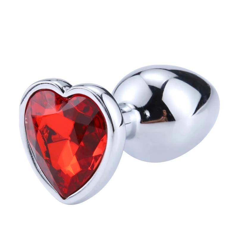 AFTERDARK Plug Anal Joya de Corazón Red Scarlet Talla S