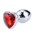 AFTERDARK Plug Anal Joya de Corazón Red Scarlet Talla S