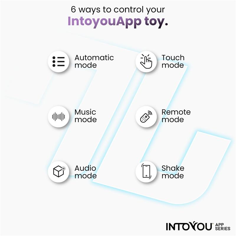 INTOYOU APP SERIES Ringo Anillo Vibrador con APP Unibody Azul