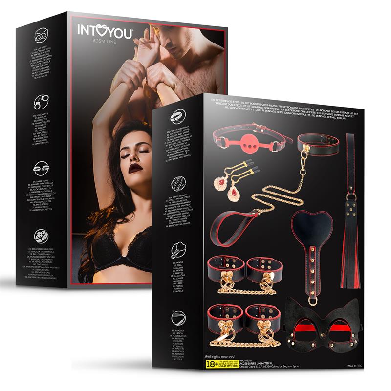 INTOYOU BDSM LINE Set de Bondage 8 Pz