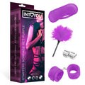INTOYOU BDSM LINE Set de Bondage para Principiantes Starters 4 Piezas Púrpura