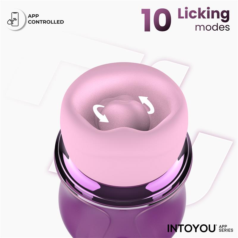 INTOYOU APP SERIES Suvi Estimulador con Licking Biting Succión y Vibración USB-C con APP