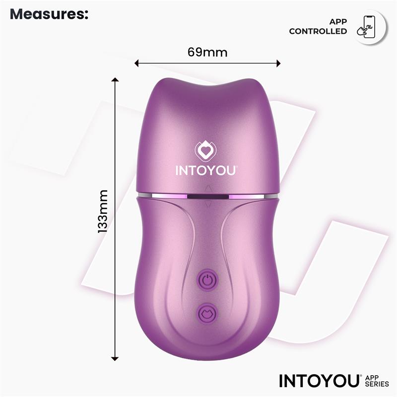 INTOYOU APP SERIES Suvi Estimulador con Licking Biting Succión y Vibración USB-C con APP