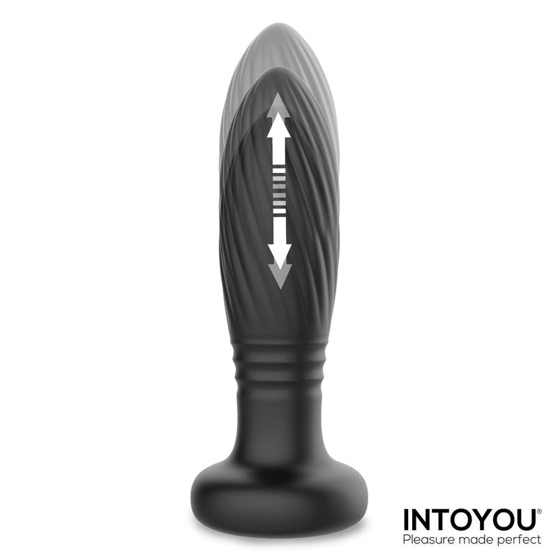 INTOYOU Tainy Plug Anal con Thrusting y Luces Led con Control Remoto