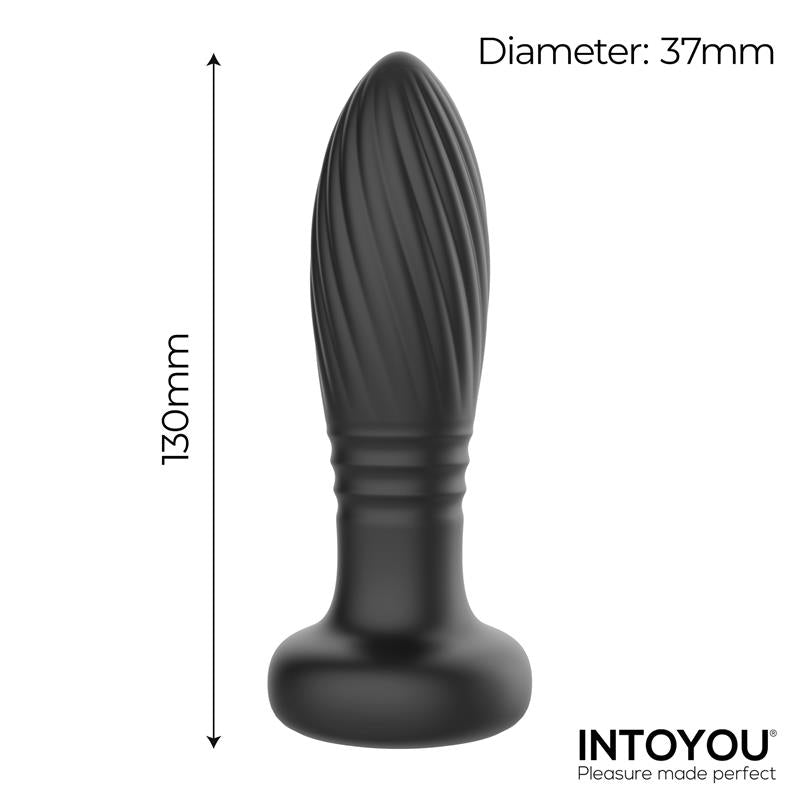 INTOYOU Tainy Plug Anal con Thrusting y Luces Led con Control Remoto