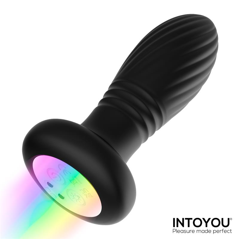 INTOYOU Tainy Plug Anal con Thrusting y Luces Led con Control Remoto