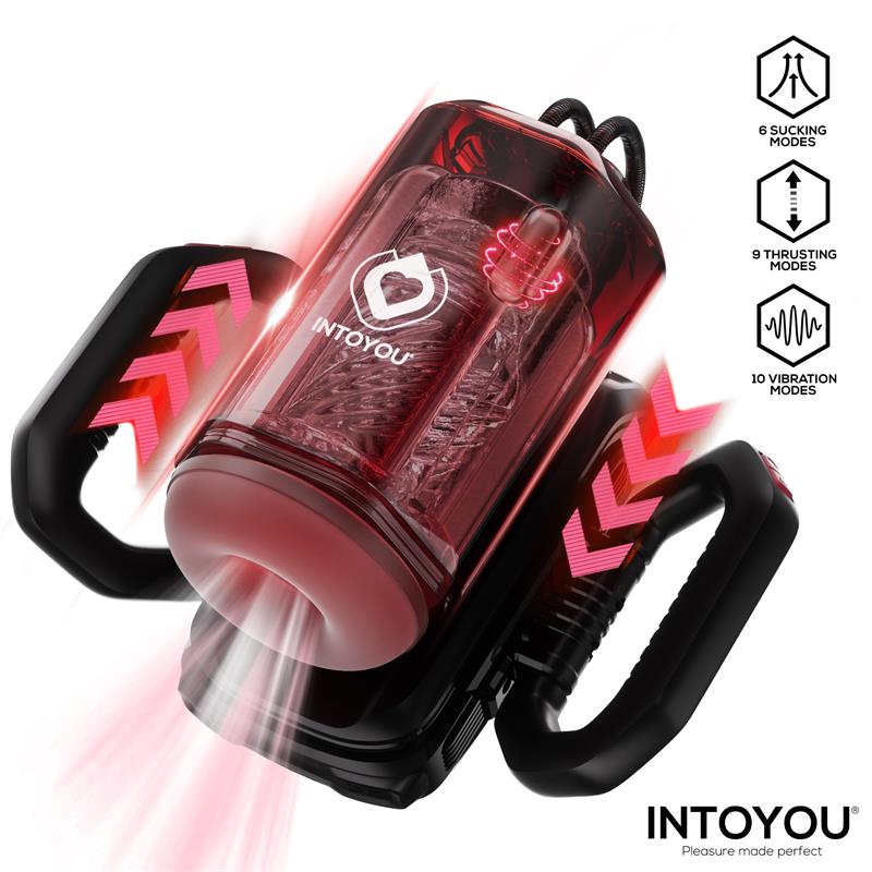INTOYOU Vexor 3 in 1 Masturbador Masculino Succion Empuje y Vibración USB-C