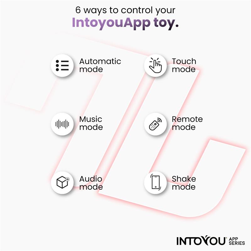 INTOYOU APP SERIES Vibrador de Braguita con APP Silicona Rojo