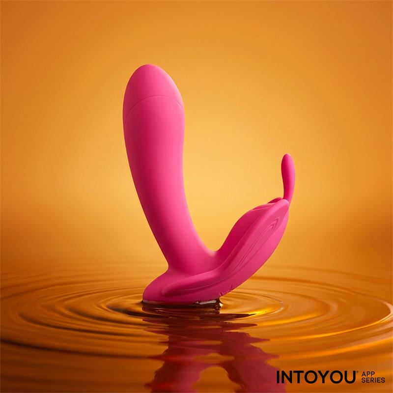 INTOYOU APP SERIES Wingy Estimulador Mariposa con APP Peach Red