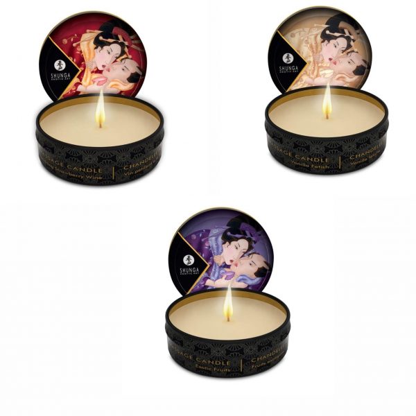 SHUNGA SHUNGA MINI VELA DE MASAJE VARIOS AROMAS 30ML
