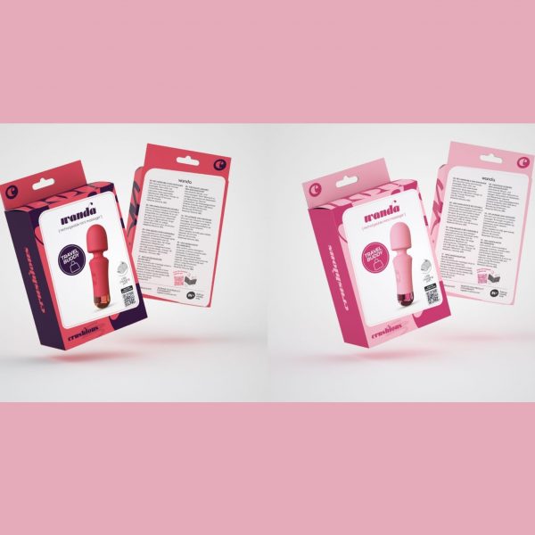 WANDA MINI VARITA RECARGABLE ROSA Y ROJO CRUSHIOUS