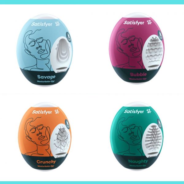 SATISFYER HUEVO MASTURBADOR UNIDAD VARIOS RELIEVES