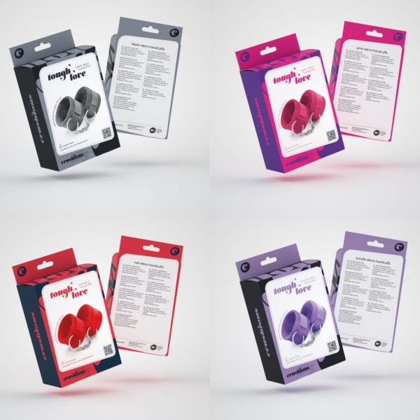 ESPOSAS DE VELCRO TOUGH LOVE CON CADENA DE 40CM EXTRA CRUSHIOUS