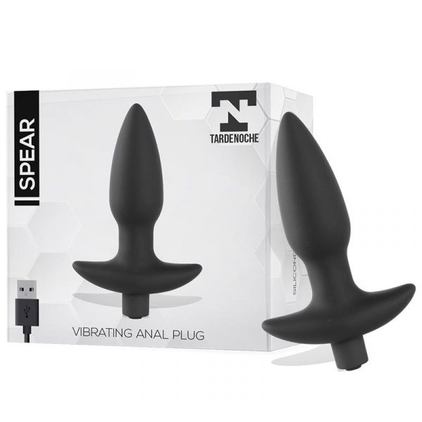 PLUG ANAL CON VIBRACION USB SILICONA TARDENOCHE SPEAR