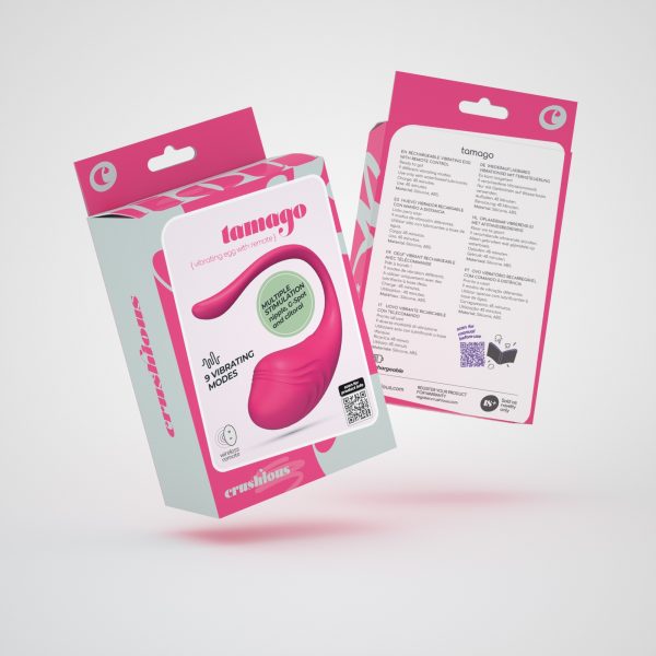 HUEVO VIBRADOR RECARGABLE CON MANDO A DISTANCIA TAMAGO CRUSHIOUS VARIOS COLORES