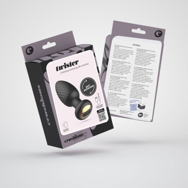 PLUG ANAL GIRATORIO CON MANDO A DISTANCIA TWISTER CRUSHIOUS