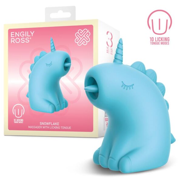 ENGILY ROSS Snowflake Estimulador con Lengua Licking - Lameteo