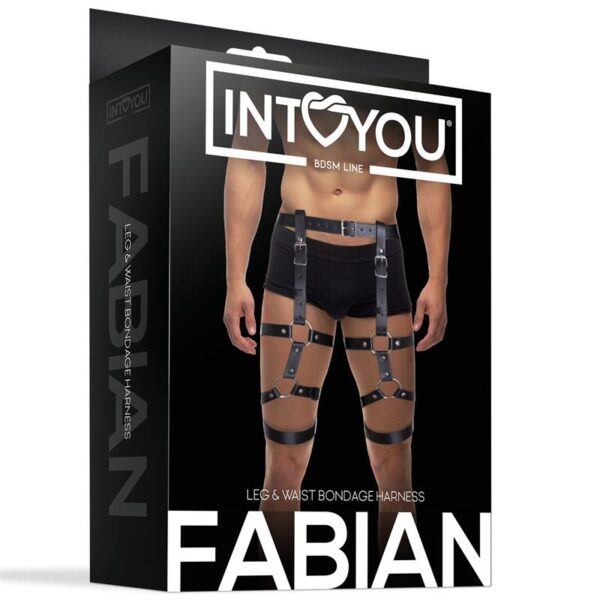 INTOYOU BDSM LINE Fabian Arnés para Pierna y Cintura Ajustable