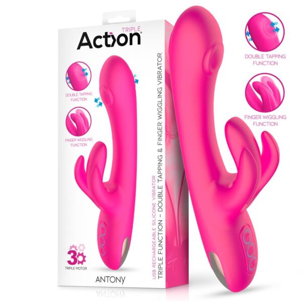 Vibrador con Double Tapping y Función Finger ACTION Antony