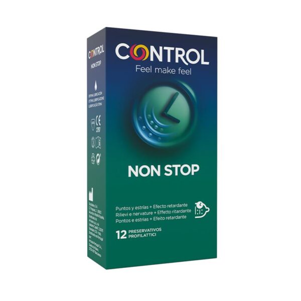 PRESERVATIVOS CONTROL Non Stop Dots & Lines - Retardante Punteado 12 uds