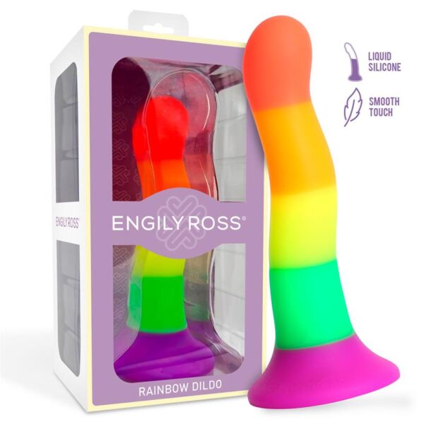LGBT DILDOX BY ENGILY ROSS Dildo Color Arcoiris LGBT 18 cm