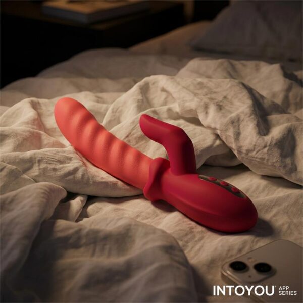 INTOYOU APP SERIES Tingly Vibrador con Finger y Movimiento Waving con APP