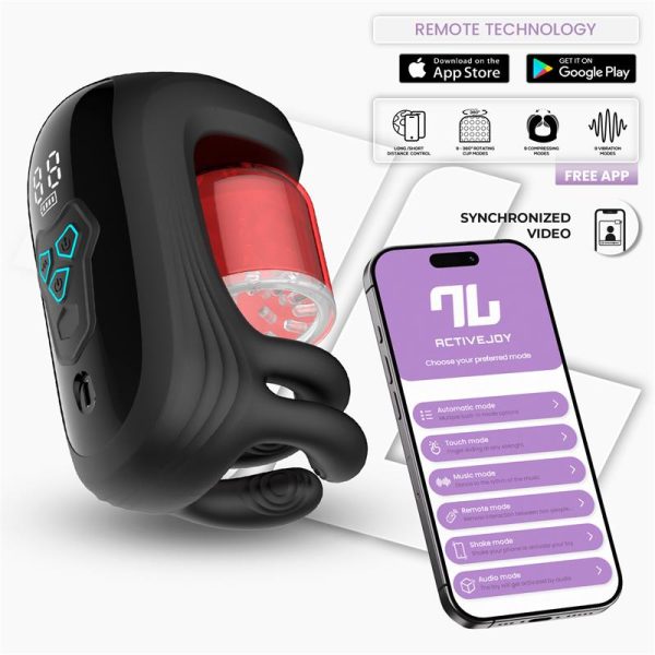 INTOYOU APP SERIES Torky Masturbador con Rotación Compresión con App